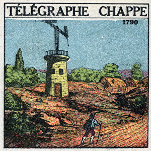 Telegraph: telegraph by Claude Chappe (1765-1805) in 1790