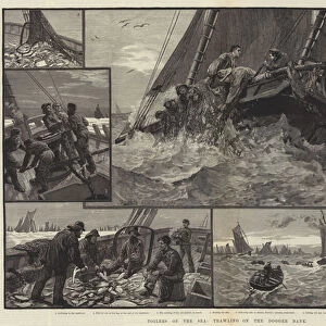 Toilers of the Sea, trawling on the Dogger Bank (engraving)