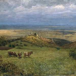 View of Kronberg in Taunus, Germany, 1879 (oil on canvas)