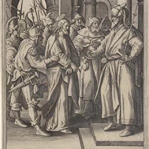 Christ before Pilate, Hieronymus Wierix, Maerten de Vos, Hans van Luyck, 1563 - before