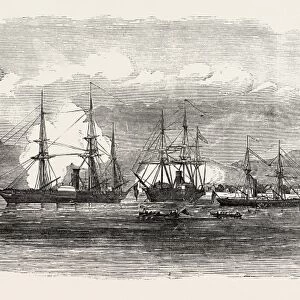 English and French Steamers in the Harbour of Gonaive, Haiti