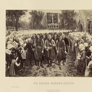 Un Grand Pardon Breton Jules Breton Goupil & Cie