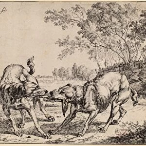 Jan le Ducq, La viande disputa, Dutch, 1636 - 1680, 1661, etching