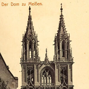 Meissen Cathedral 1908 MeiBen Dom Germany