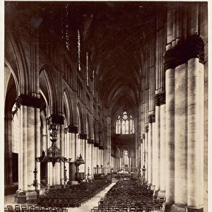 Reims Cathedral Reims France 1870s 1880s Albumen silver print