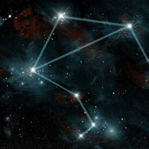 Artists depiction of the constellation Libra the Scales