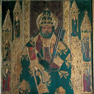 Benedicto XIII, alleged portrait of the antipope called Pedro de Luna who is representing