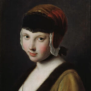 A Girl with a Black Mask, mid 18th century. Artist: Pietro Rotari