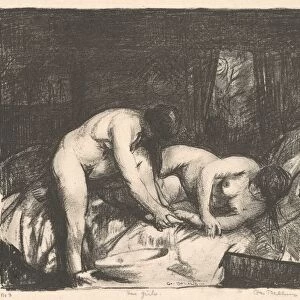 Two Girls, 1917. Creator: George Wesley Bellows