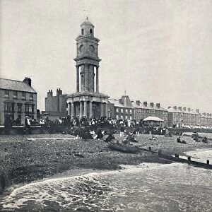 Herne Bay - The Front, Showing Clock Tower, 1895