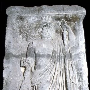Jove, (Jupiter), detail of Pillar of the Boatmen of Paris, Romano-Celtic (Gallic), AD14-37