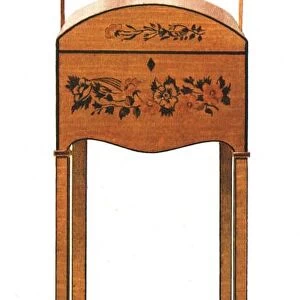 Painted Satin-Wood Work-Table, 1908. Creator: Shirley Slocombe