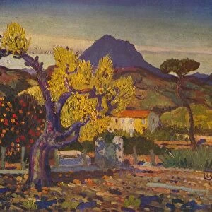 Pear Tree in Blossom, 1913 (1932). Artist: Derwent Lees