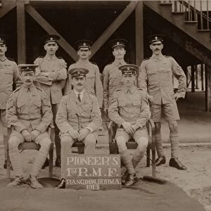 The Pioneers of the 1st Royal Munster Fusiliers, Rangoon, Burma, 1913
