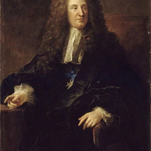 Portrait of Jules Hardouin-Mansart (1646-1701). Artist: Troy, Francois, de (1645-1730)