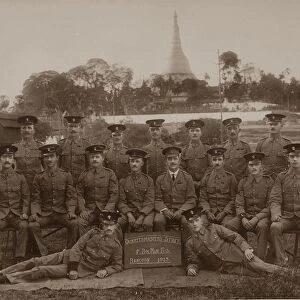 The Quartermasters Staff of the 1st Royal Munster Fusiliers, Rangoon, Burma, 1913