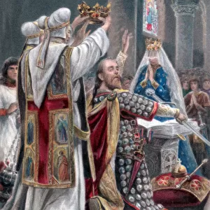 The taking of the oath by Edward the Confessor, Winchester, 1042, (1902)