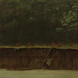 View of the Lower Mississippi, 1861 / 1869. Creator: George Catlin