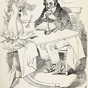 Louis Eustache Ude. 19Th Century Author Of The French Cook. From The Maclise Portrait Gallery, Published 1898