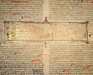 Laws Prints: The Ten Commandments, 1430 text