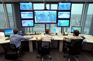 Support Prints: Container ship navigation centre