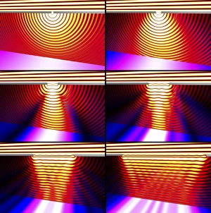 Diffraction experiment, simulation