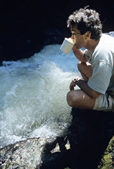 Tourist Prints: Drinking from a stream