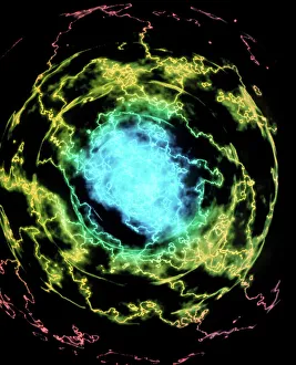 Electron structure of helium atom