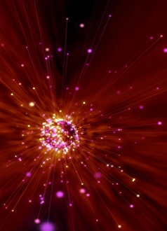 Exploding star, conceptual artwork