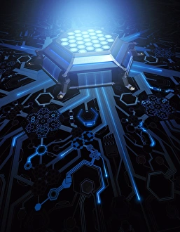Futuristic computing technology, artwork F006 / 8667