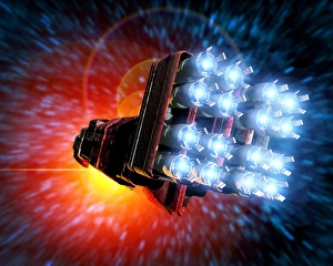 Space Ship Prints: Hyperdrive, computer artwork