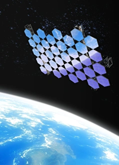 Mirror array in space, artwork
