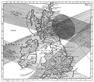 Solar eclipse paths