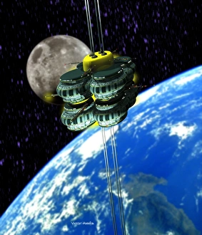 Wires Prints: Space elevator
