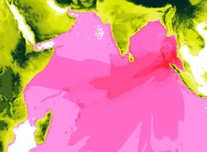 Coast Line Prints: Tsunami computer simulation