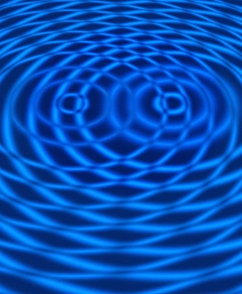 Wave interference patterns, artwork