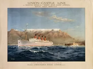 Poster advertising Union Castle Line