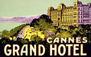Poster design for Grand Hotel, Cannes, France